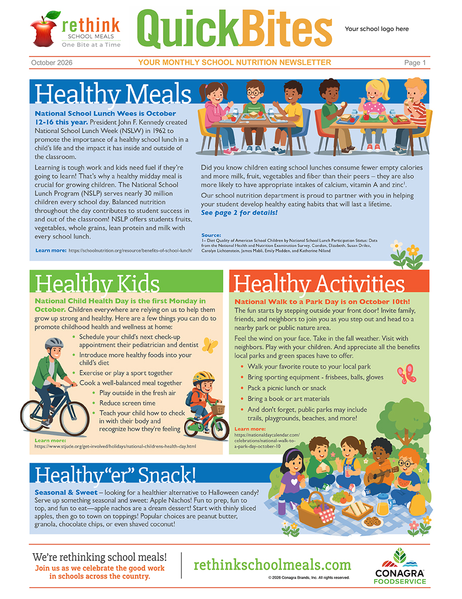 Image of the October Rethink QuickBites Newsletter